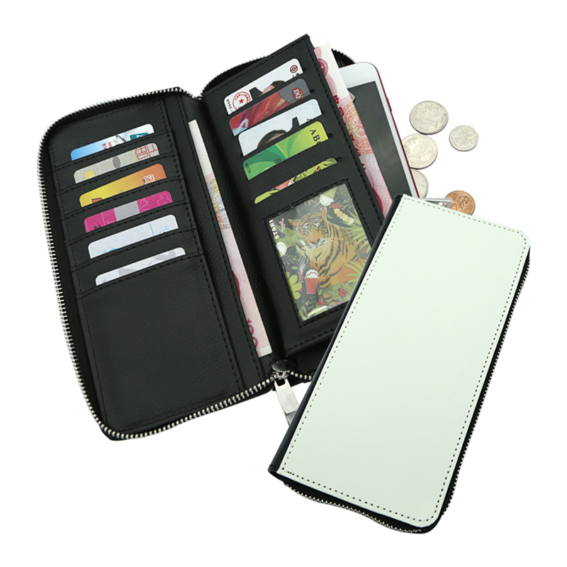Sublimatio Leatherette Zipper Wallets - Large