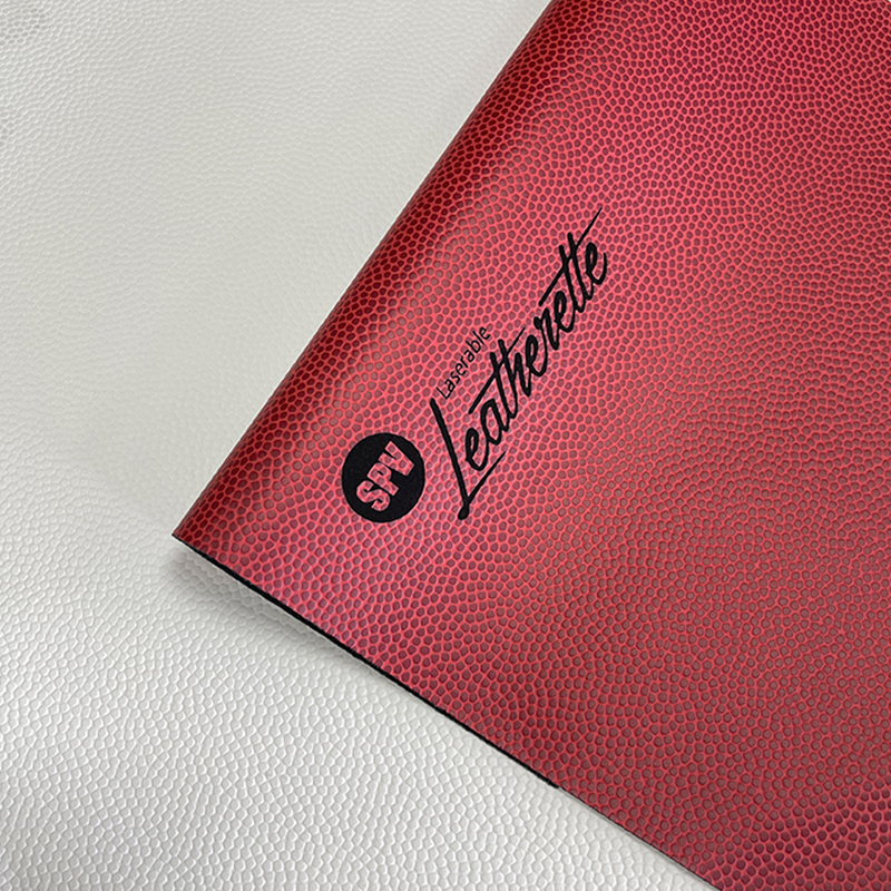 Basketball textura laserable leatherette membranas cum tenaces/sine adhesiv