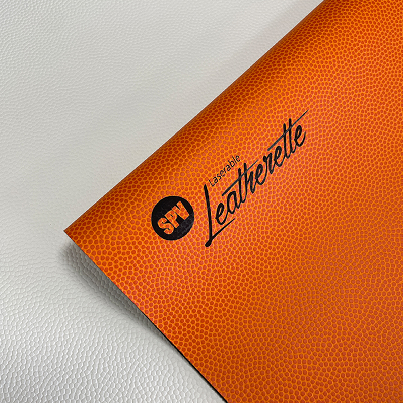 Basketball textura laserable leatherette membranas cum tenaces/sine adhesiv