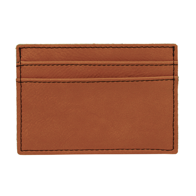 Laserable Leatherette Wallet Clip