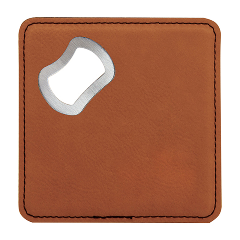 Laserable Leatherette Coaster utrem Opener