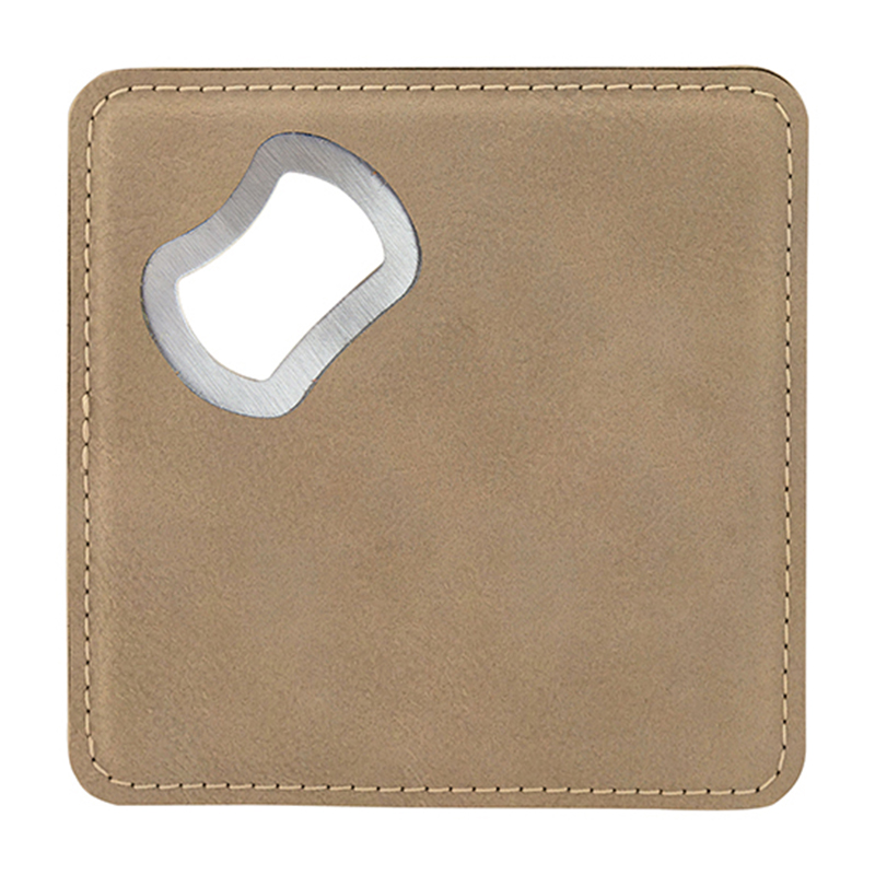 Laserable Leatherette Coaster utrem Opener