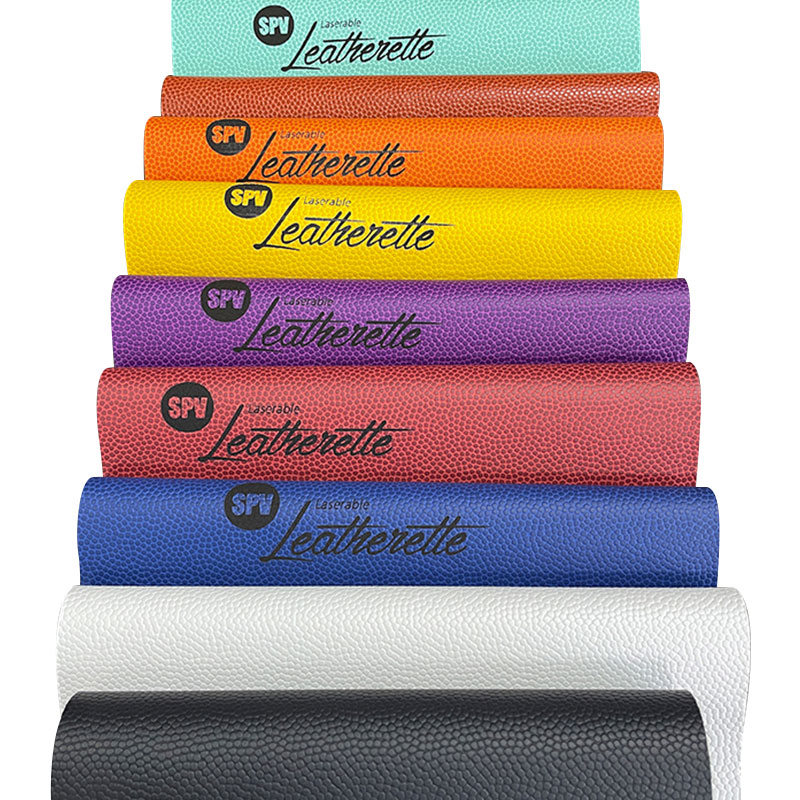 Basketball textura laserable leatherette membranas cum tenaces/sine adhesiv